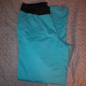 Blue scrub pants